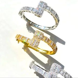 Bling out gold plated bracelet and ring 💍 set